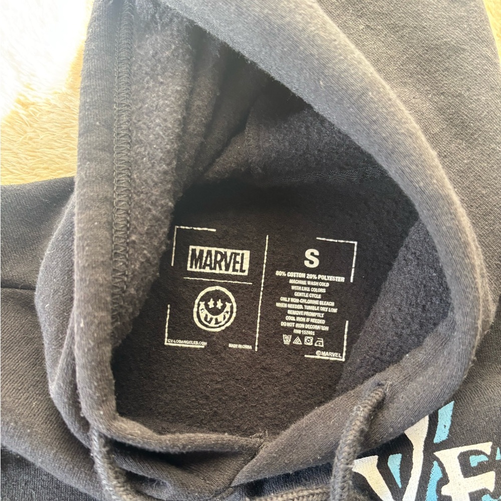 Marvel Venom The Lethal Protector Black Graphic Hoodie Size Small - Picture 4 of 6